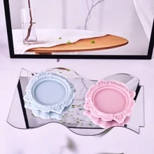 1 pieza Molde de silicona para velas con diseño estilo europeo, DIY