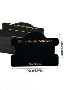 100pcs/50pcs/30pcs/10pcs Small Business Bracelet Packaging, Bracelet Display Card, Suitable For Handmade Crafts, Hanging Jewelry Bracelets, Necklaces And Of Commercial Products - Multicolor - View 2