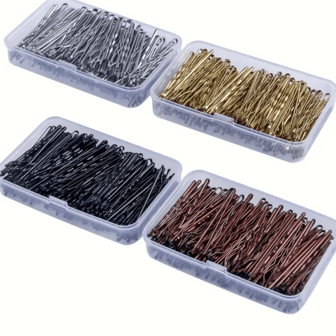 150 Pcs Invisible Wave Bobby Pins For Women - Hair Pins With Box - Hair Clips And Barrettes For Women - Hair Accessories