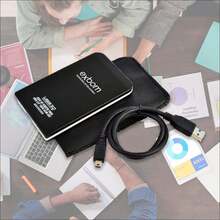 USB 3.0 External HD Case 2.5" - Metal - màu đen - Xem 5
