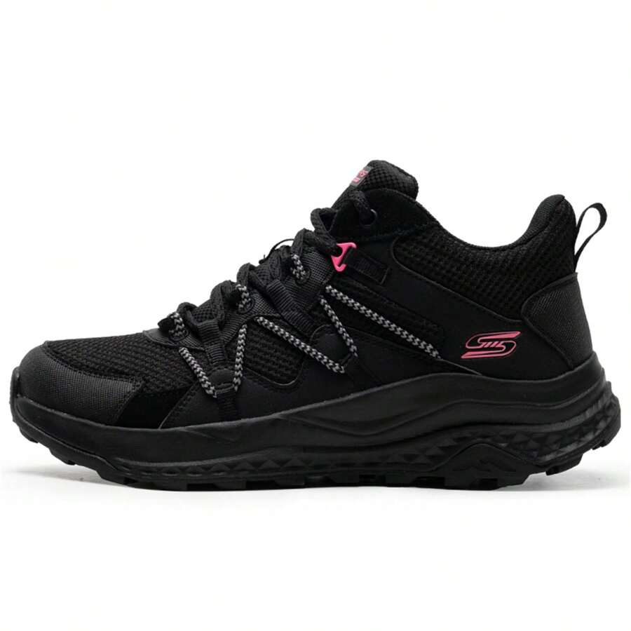 Skechers 女士保暖雪地靴，复古跑步健身休闲鞋 117495-BBK - 117495-BBK - 查看 1