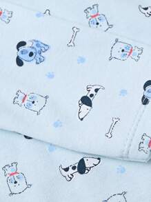 男婴 3 件套条纹卡通图案连体衣 - 彩色 - 查看 3