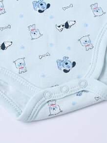 男婴 3 件套条纹卡通图案连体衣 - 彩色 - 查看 5