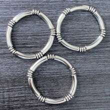 3PCS/SET Bohemian Style Multicolor Acrylic Tube Bangle Bracelet For Women - Bracelet - View 6