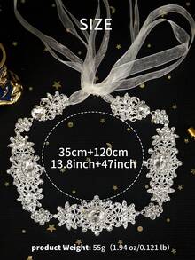 1pc Rhinestone Bridal Belt Wedding Dress Belt Elegant Wedding Belt Sashes