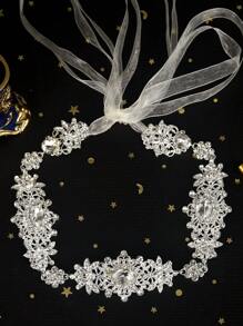 1pc Rhinestone Bridal Belt Wedding Dress Belt Elegant Wedding Belt Sashes