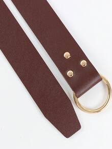 1 Set Faux Leather Retro Brown Belt With Double-Ring Skirt Clips & Cup Holder For Renaissance Outfits Viking Faire LARP Festivals Outfit Cosplay Props - 3PCS - View 9