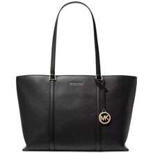 Michael Kors Temple Large Leather Tote - 黑色 - 查看 3