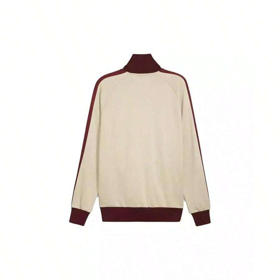 Men's Tan Manchester City FtblHeritage T7 Raglan Full-Zip Track Jacket - Tan - View 1