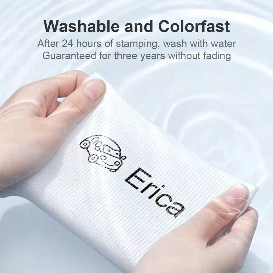 Large Size Kindergarten Name Stamps For Children Waterproof, Fade