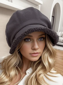 Piles Of Hats To Keep Warm When Going Out, Hats, Octagonal Berets Winter Fall - Multicolor - View 3