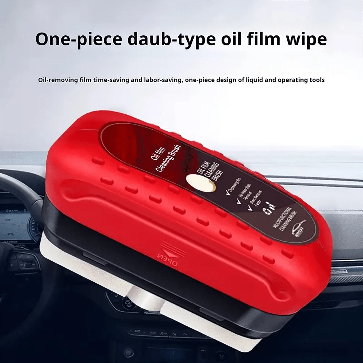 120ml MultiPurpose Automotive Glass Oil Film Remover With Reusable