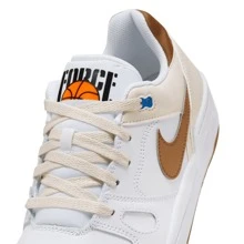 Nike Full Force Low Casual Sneakers - Men's, Comfortable, Versatile, Cushioned, Low-Top, Brown/White/Tan, HJ3485-121