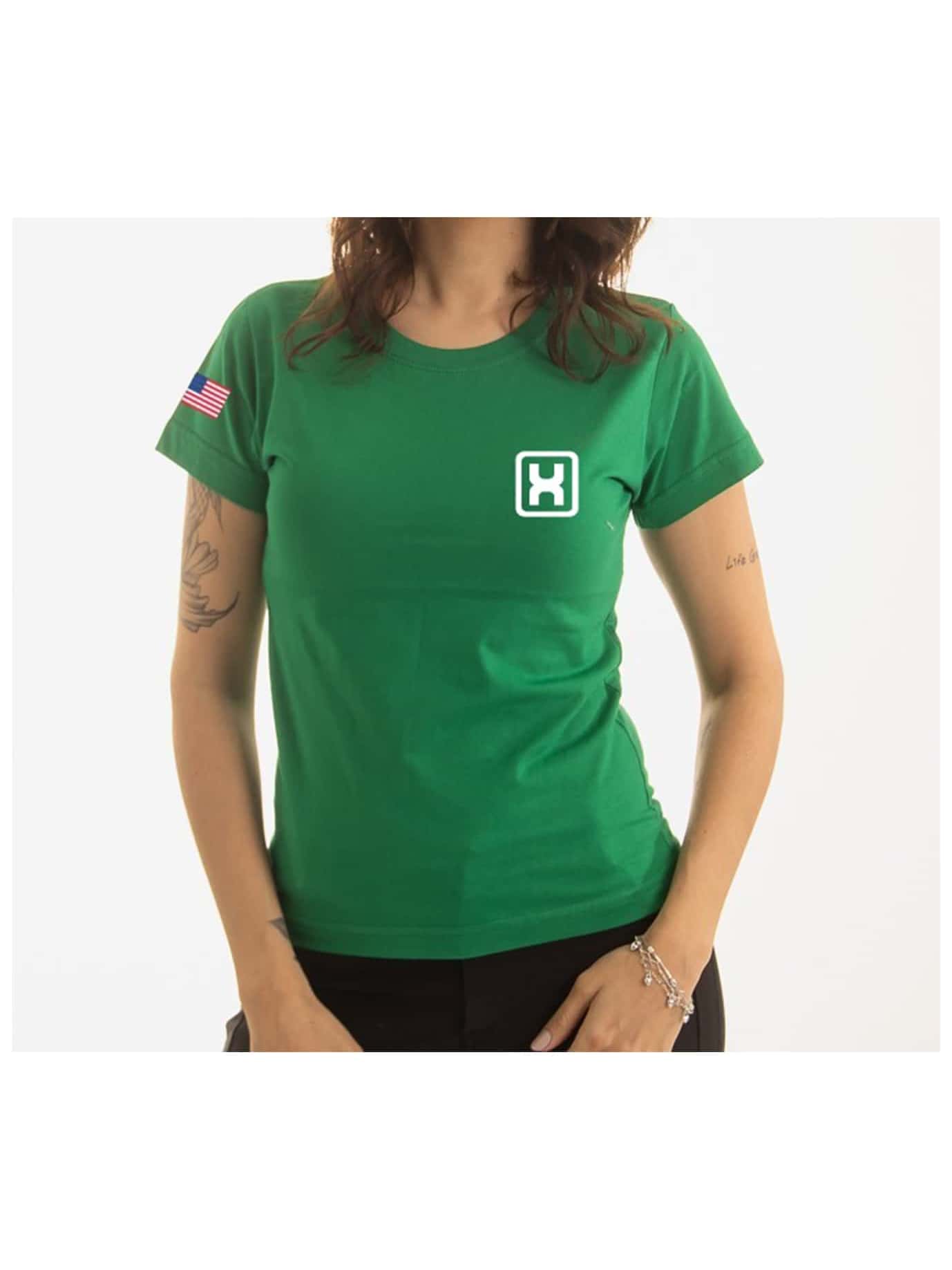 Txc Country Fashion T-Shirt More Flag Usa Model T-Shirt Rodeo - màu xanh lá - Xem 1