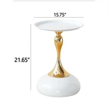 Modern Minimalist Style, Sofa End Table, Living Room Coffee Table, Small Round Coffee Table, Creative Artistic Display Desk, Bedside Table, White