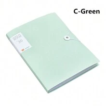 1 件 A4 尺寸透明多层文件夹文件整理器、学生试卷存储、合同/文件夹 - 彩色 - 查看 9