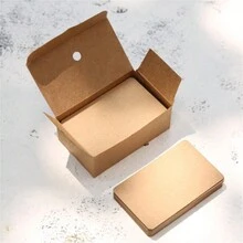 100 pezzi/scatola Biglietti bianchi per biglietti da visita, per messaggi e titoli di libri, biglietti bianchi per biglietti da visita, schede per messaggi - Multicolore - Visualizzare 9