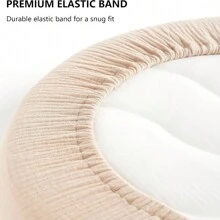 2 Packs Muslin Bassinet Sheets For Baby Neutral, Soft Breathable Cotton Fitted Sheets For Oval, Rectangle, Hour Glass Bassinet Mattress/Pad - Multicolor - View 6