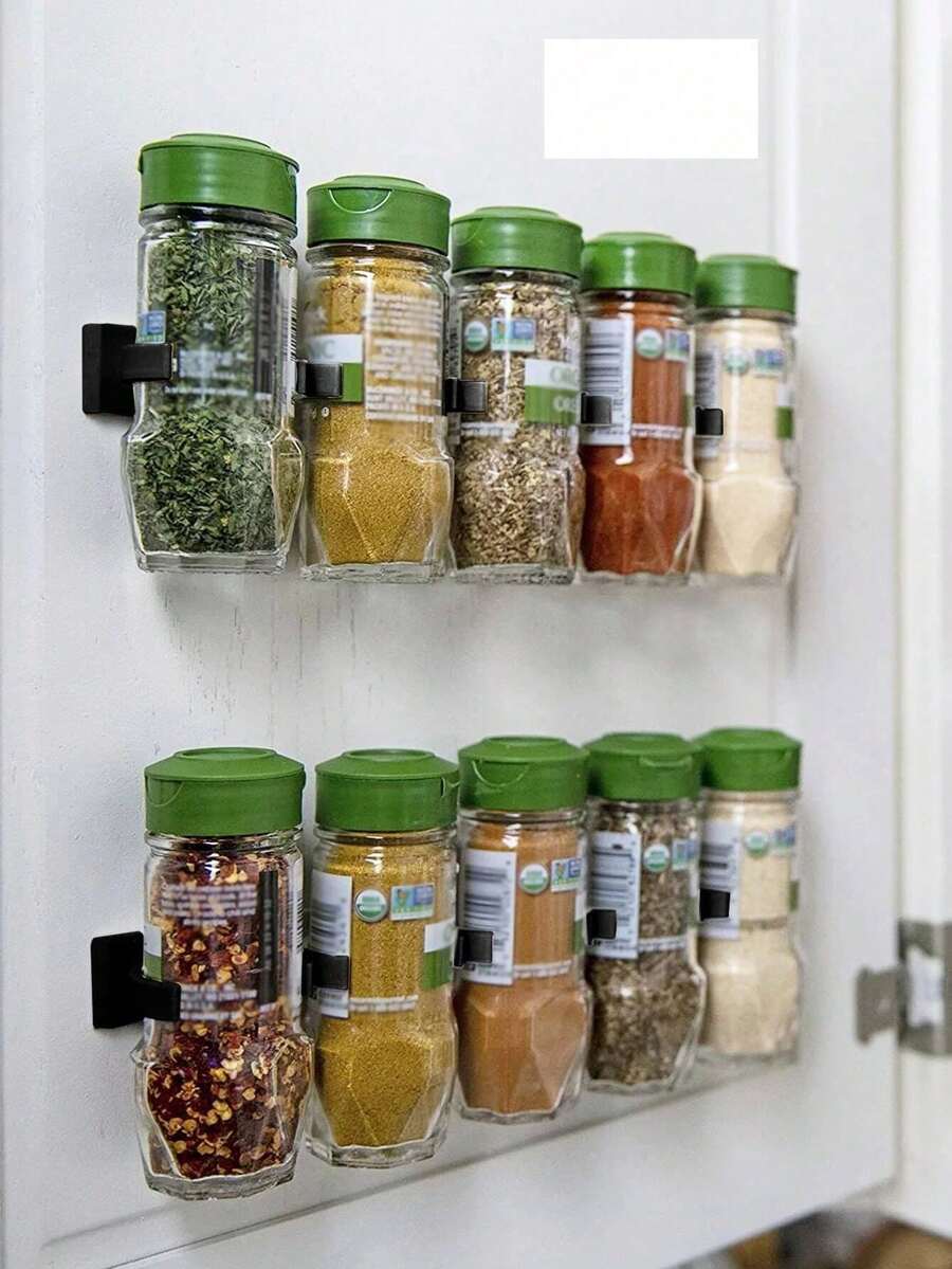 1 Giá để lọ gia vị gắn tường - màu đen - Xem 1