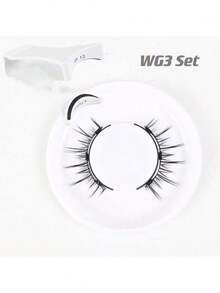 3-Magnet Magnetic Eyelashes Fluffy False Eyelashes No Glue Needed Magnetic Lashes Natural Strip Eye Lashes Magnetic Fake Eyelashes Durable Fake Lashes With Applicator - Natural Lashes - View 6