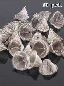 10/20/50/100 Lưới lọc tẩu thuốc lá bằng thép không gỉ hình chữ V, Bộ lọc hình bát dệt, Phụ kiện tẩu thuốc lá, Bộ lọc hình nón, Dụng cụ gia dụng - 1PC - Xem 5