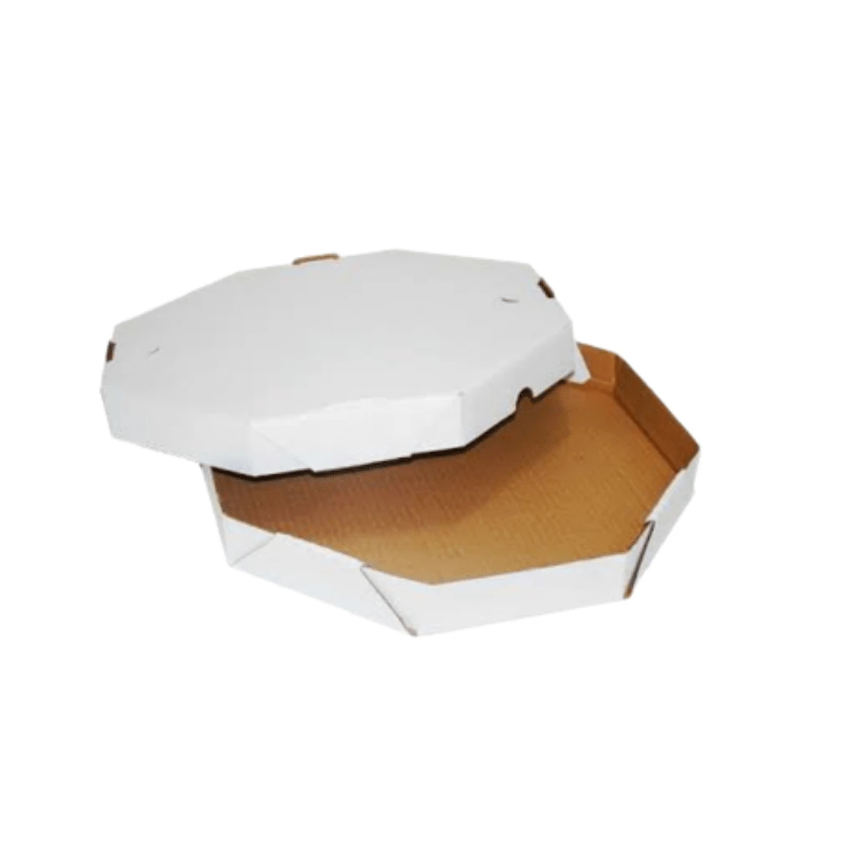 10 Octagonal Boxes For Pizza, Savory And Sweet Esfihas 20cm (10 Lids And 10 Bases) - trắng - Xem 1