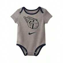 Nike Baby Boys And Girls Cleveland Guardians Authentic Collecn Three-Pack Bodysuit Set