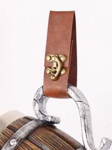 3PCS Medieval Belt, Viking Style Belt Pouch, Steampunk Cup Holder Renaissance Faire LARP Costume Accessories Halloween Summer, School Fall, Autumn, Halloween - Brown - View 7