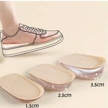 舒适不累高科技硅胶内增高鞋跟半垫女士专用