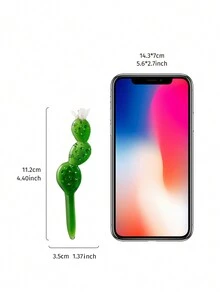 1 件创意水晶玻璃仙人掌植物花瓶（不含花瓶），4.4 英寸手工彩色玻璃工艺品，永恒仙人掌，小雏菊花室内/室外装饰，办公桌阳台趣味装饰配件 - 彩色 - 查看 6