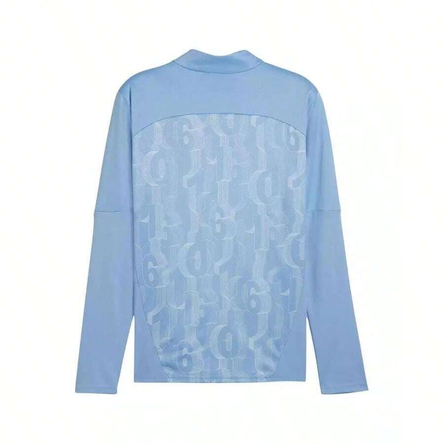Puma Men's Light Blue Manchester City 2024/25 Pre-Match DryCELL Quarter-Zip Top | | Men Outdoor Hoodies & Sweatshirts - Xanh nhạt - Xem 1