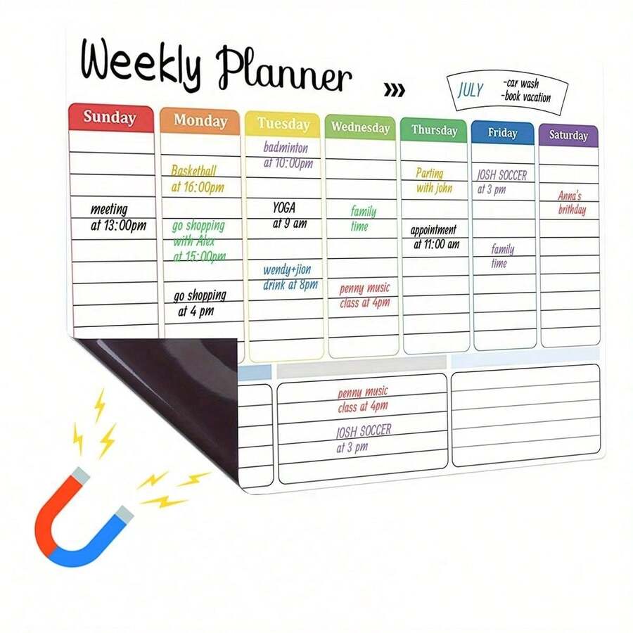 12Piece Set/10Piece Set Refrigerator Dry Erase Calendar