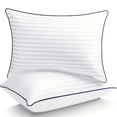 1 bucată pernă de pat de calitate hotel de lux - răcoritoare și susținătoare - perfectă pentru camerele de oaspeți din dormitor - umplutură alternativă cu puf moale pentru dormitorii din spate, stomac și lateral