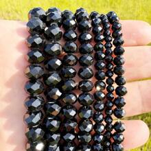 Hạt pha lê nhân tạo AB màu xanh hồ 4/6/8/10mm, tự làm cho vòng tay, hoa tai, vòng cổ, đồ dùng làm đồ trang sức - hồ xanh ab - Xem 10