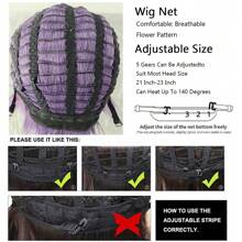 动漫游戏角色扮演短紫色合成直发假发中分蓬松耐热假发适合日常聚会 - 紫色 - 查看 10