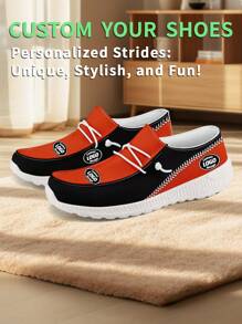 1 Pair Cincinnati Baseball Name Custom Loafer Shoes, Personalized Name Loafer Shoes, Custom Name Thick Sole Loafers Of E-TPU, Personalized Loafer Shoes, Name Loafers, Personalized Loafer Shoes For Women And Men, Unique Loafer Shoes, Christmas Gift For Mom/Dad/Her/Him/Girlfriend/Boyfriend/Wife/Husband/Friend.