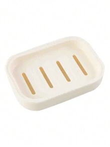 1 件塑料肥皂盒，创意浴室贝壳形肥皂盒带排水肥皂盒带盖和排水双层肥皂托盘家居浴室装饰秋季装饰返校 - 彩色 - 查看 15