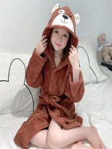 1 Áo choàng trẻ em Áo choàng tắm hình động vật dễ thương cho trẻ mới biết đi, Áo khoác nỉ mềm mại dài toàn thân có mũ trùm đầu cho bé trai và bé gái Quà tặng ấm áp Lông cừu san hô, Siêu mềm, Thấm nước, Ấm áp, Nhanh khô, Thích hợp cho Phòng tắm, Phòng ngủ, Khách sạn, Hồ bơi, Khăn tắm, Quà tặng, Quà tặng - Nhiều màu - Xem 2