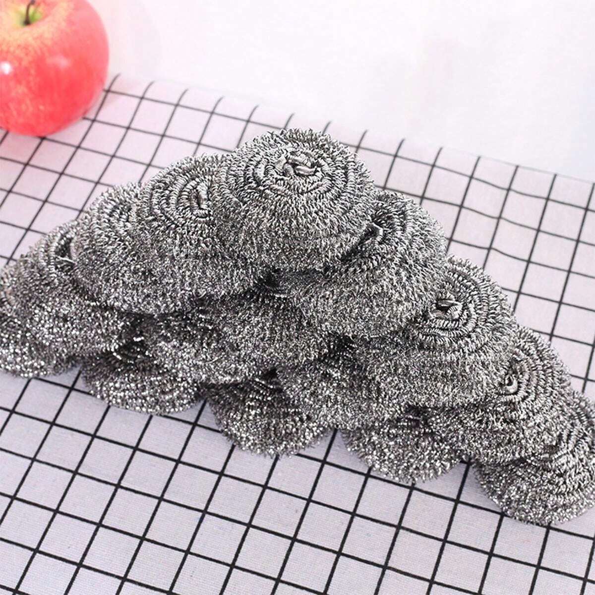 20Pack Stainless Steel Scrubbing Scouring Pads No Electricity Needed