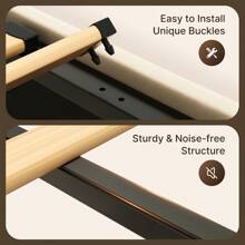 Full Queen Lift Up Storage Bed Frame, Room Decoration Stuff Upholstered Platform Bed Frame With Large Hydraulic Storage Space And Headboard - 米色 - 查看 7