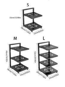 1 giá đựng đồ nhà bếp - Xám - Xem 8