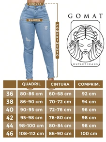 Women's Skinny Jeans, High Waist, Shapes Butt, Premium Line - 駝色 - 查看 2