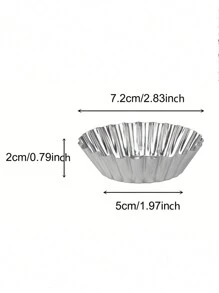 10pcs High Quality Egg Tart Molds - Reusable Mini Pie And Cupcake Baking Trays, Suitable For Weddings, Heat Resistant Kitchen Tools