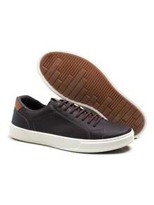 Men's Ultra Comfort Slip On Sneakers With Belt And Wallet - 鏽棕色 - 查看 4