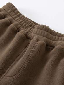 mini bala 男童女童长裤冬季羊毛舒适长裤 - 深咖啡 - 查看 6