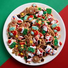 Bộ 9 món đồ trang trí tủ lạnh hoạt hình Giáng sinh - Đồ trang trí văn phòng nhà bếp Kawaii dễ thương, lý tưởng để dán bảng trắng và làm quà tặng trang trí nhà cửa cho Giáng sinh (Không từ tính) - Nhiều màu - Xem 5