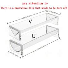1pc Acrylic Tabletop Tray Set - Includes Square, Rectangular, Round, And Hexagonal Multi-Functional Cookie Trays, Exquisitely Designed With Transparent Snack Racks, Suitable For Home And Party Use. - Multicolor - View 3