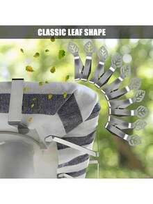 12 chiếc kẹp khăn trải bàn bằng thép không gỉ chịu lực, bền, giữ chắc chắn cho các buổi dã ngoại, sự kiện ngoài trời và lễ kỷ niệm, hoàn hảo cho nhà hàng, lều bạt, đám cưới và tiệc tốt nghiệp - Nhiều màu - Xem 7