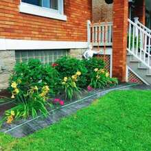 Garden Barrier Landscape Fabric, Block Fabric Heavy Duty 3.2oz, Woven Mulch For Landscaping Ground Cover Control Fabric, Black Garden Bed Liner - màu đen - Xem 4