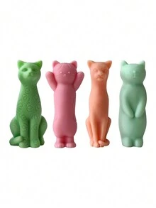 Khuôn mèo con vẫy gọi sống động, Khuôn silicon mèo con dễ thương, Đồ trang trí thạch cao và nến thơm - Trang trí nhà cửa, Đồ trang trí tự làm, Đạo cụ chụp ảnh trang sức tự làm, Quà tặng thủ công cho người yêu - trắng - Xem 5